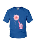 A Pink Elephant Beside Pink Flower  Limited Classic T-Shirt - Ladies Flowy Tank - Youth Tee