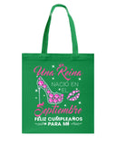 Una Reina Septiembre T-Shirt - Basketweave Tote Bag - Mug