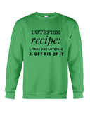 Lutefisk Recipe T-Shirt - Guys Tee - Sweatshirt
