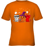 Halloween Cute Cats T-Shirt - Youth Tee - Baby Onesie