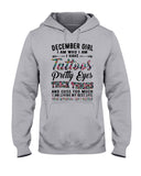 December Girl Have Tattos And Pretty Eyes Tote Bag - Hoodie - Guys V-Neck