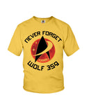 Never Forget Wolf 359 - Youth Tee - Ladies Tee