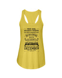 December Girl Has Fought A Thousand Battles T-Shirt - Unisex Tank Top - Ladies Flowy Tank