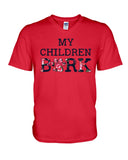 Dog Footprint- My Children Bark Limited Classic T-Shirt - Hoodie - Guys V-Neck