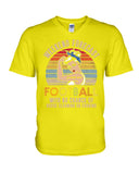 Football -  Good Mom Weekend Forecast T-Shirt - Guys V-Neck - Basketweave Tote Bag