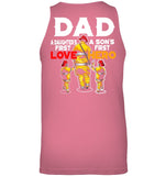 Dad - Daughter's First Love, Son's First Hero T-Shirt - Guys Tee - Unisex Tank Top