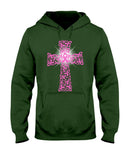 Breast Cancer Cross T-Shirt - Ladies Tee - Hoodie