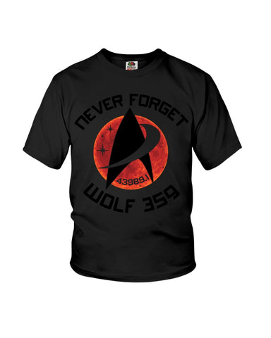 Never Forget Wolf 359 - Youth Tee - Ladies Tee