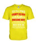 Grumpy Old Man Have A February Awesome Wife Limited Classic T-Shirt - Unisex Long Sleeve - Guys V-Neck