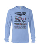 December Girl Have Tattos And Pretty Eyes Tote Bag - Unisex Long Sleeve - Mug