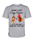 Behind A Crazy Woman Is A Man Who Made It Limited Classic T-Shirt - Guys V-Neck - Mug