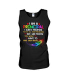 I Am A Principal Tote Bag - Unisex Tank Top - Ladies Flowy Tank