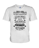 This Girl Was Born In October Limited Classic T-Shirt - Guys V-Neck - Unisex Long Sleeve