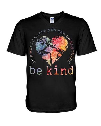 Be Kind In The World Limited Classic T-Shirt - Guys V-Neck - Unisex Long Sleeve