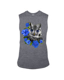 Cute  Owl With Blue Roses Classic Tee - Guys Tee - Unisex Long Sleeve