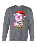 Christmas Lightning Pig T-Shirt - Sweatshirt - Unisex Tank Top