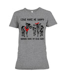 Cows Make Me Happy Tote Bag - Youth Tee - Ladies Tee