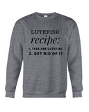 Lutefisk Recipe T-Shirt - Guys Tee - Sweatshirt