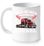 Real Woman Smell Like Diesel T-Shirt - Mug - Ladies Flowy Tank