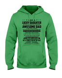 Lucky Daughter - Awesome Dad August T-Shirt - Hoodie - Guys V-Neck
