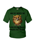 Owl- Look On My Face Limited Classic T-Shirt - Ladies Flowy Tank - Youth Tee