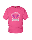 Domestic Violence Warrior Butterfly Tote Bag - Youth Tee - Ladies Tee