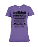 Lucky Daughter - Awesome Dad August T-Shirt - Youth Tee - Ladies Tee