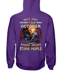 An October Grumpy Old Man Limited Classic T- Shirt - Hoodie - Guys V-Neck