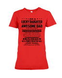 Lucky Daughter - Awesome Dad August T-Shirt - Youth Tee - Ladies Tee