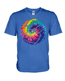Tie Dye Volleyball T-Shirt - Guys V-Neck