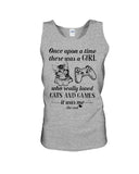 A Girl Who Really Loved Cats And Games - Unisex Tank Top - Ladies Flowy Tank