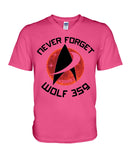 Never Forget Wolf 359 - Hoodie - Guys V-Neck