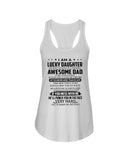 Lucky Daughter - Awesome Dad August T-Shirt - Unisex Tank Top - Ladies Flowy Tank
