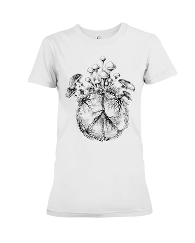 Hippie Peace Sign And Mushroom  Limited Classic T-Shirt - Ladies Tee - Hoodie