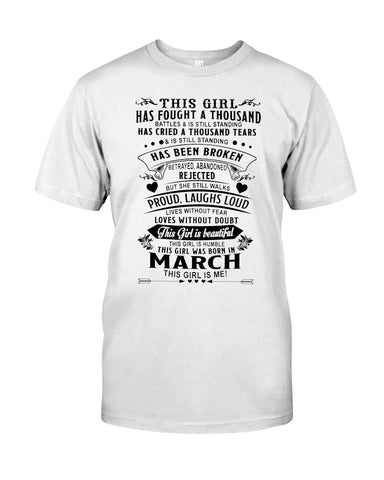 The March Girl Limited Classic T-Shirt - Guys Tee - Unisex Long Sleeve