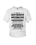 Lucky Daughter Of A March Awesome Dad Limited Classic T-Shirt - Ladies Flowy Tank - Youth Tee