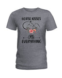 Horse Kisses Fix Everything - Hoodie - Ladies Tee