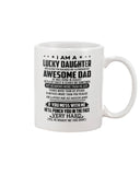 Lucky Daughter - Awesome Dad August T-Shirt - Mug