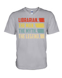 Librarian -The Man-The Myth- The Lengend Tote Bag - Guys V-Neck - Mug