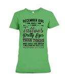 December Girl Have Tattos And Pretty Eyes Tote Bag - Youth Tee - Ladies Tee