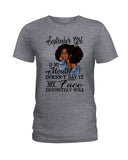 September Girl If My Mouth Doesn't Say It My Face Definitely Will Classic T-Shirt - Hoodie - Ladies Tee