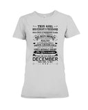 December Girl Has Fought A Thousand Battles T-Shirt - Ladies Tee - Hoodie