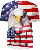 USA Eagle Flag - animal - T-Shirt / S - www.secrettees.com