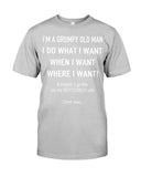 September Wife - Grumpy Old Man Do What He Want Quote T-Shirt Guys Tee