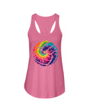 Tie Dye Volleyball T-Shirt - Ladies Flowy Tank - Youth Tee