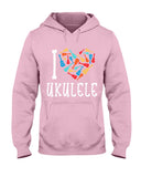 I Love Ukulele Limited Classic T-Shirt - Hoodie - Basketweave Tote Bag