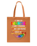 I Am A Nurse Tote Bag - Guys Tee - Basketweave Tote Bag