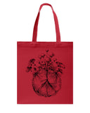 Hippie Peace Sign And Mushroom  Limited Classic T-Shirt - Guys V-Neck - Basketweave Tote Bag