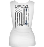 I Am Not Not Most Women Navy Mom T-Shirt - Unisex Tank Top - Ladies Flowy Tank