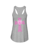 Breast Cancer Cross T-Shirt - Unisex Tank Top - Ladies Flowy Tank